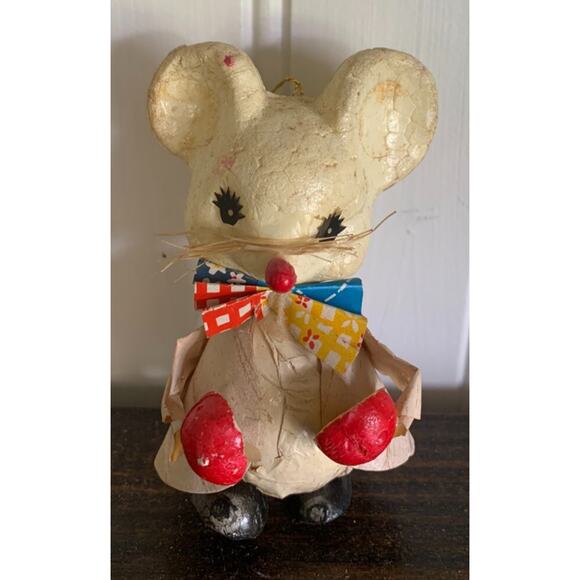 Other - Mouse Styrofoam‎ Vintage Bow Tie Adorable Christmas Ornament